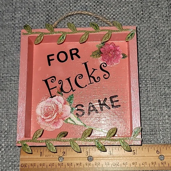 Sarcastis Snarky Home Decor. 5"x5" - Picture 1 of 5